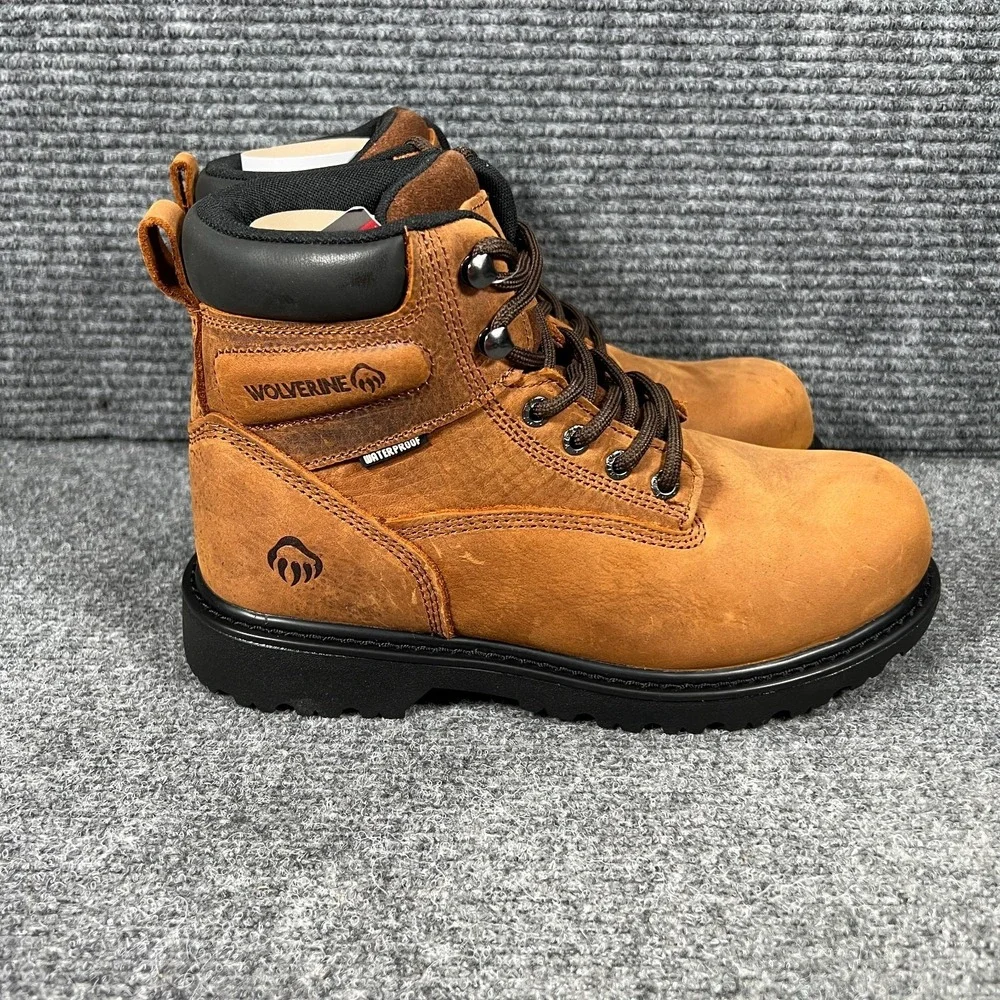 Wolverine Floorhand Boots Womens 8 Brown‎ Insulated Steel Toe Work Slip Oil Res